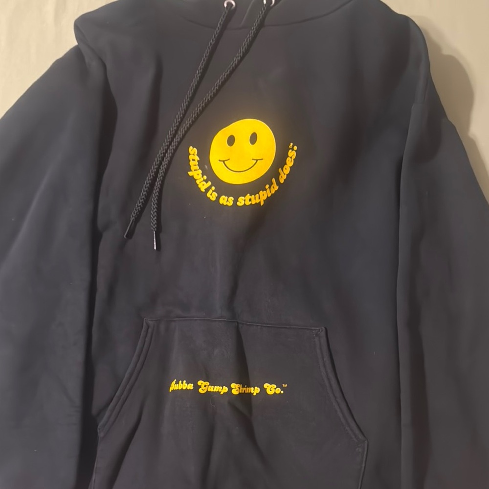 Black and Yellow Smiley Face Sweater Pullover